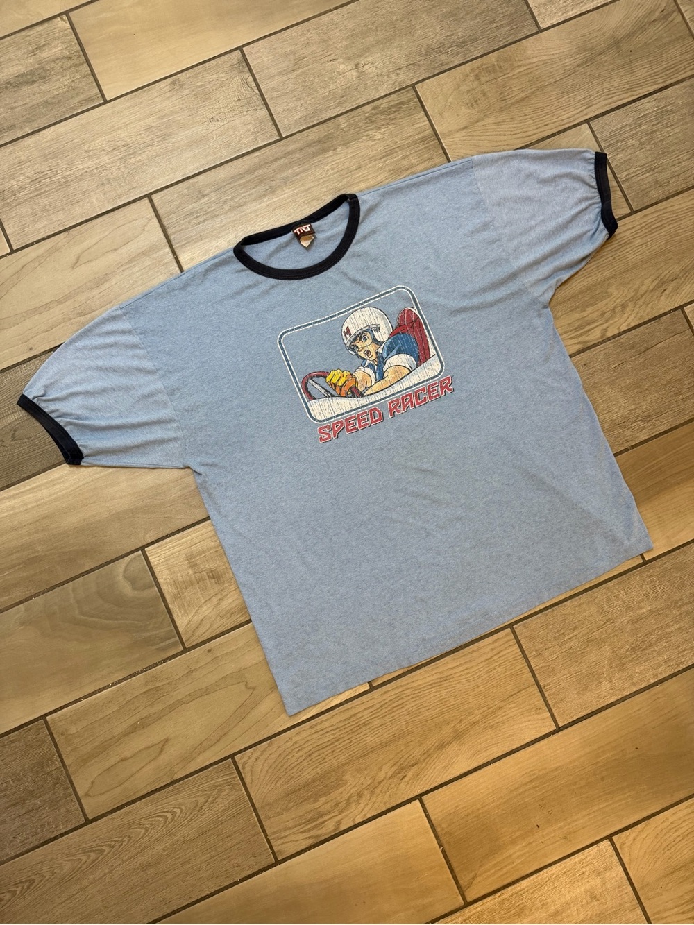 Vintage Y2K Speed Racer TNT Ringer Tee - Picture 6 of 6